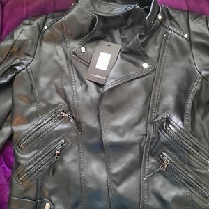 Medium Fashion Nova leather jacket